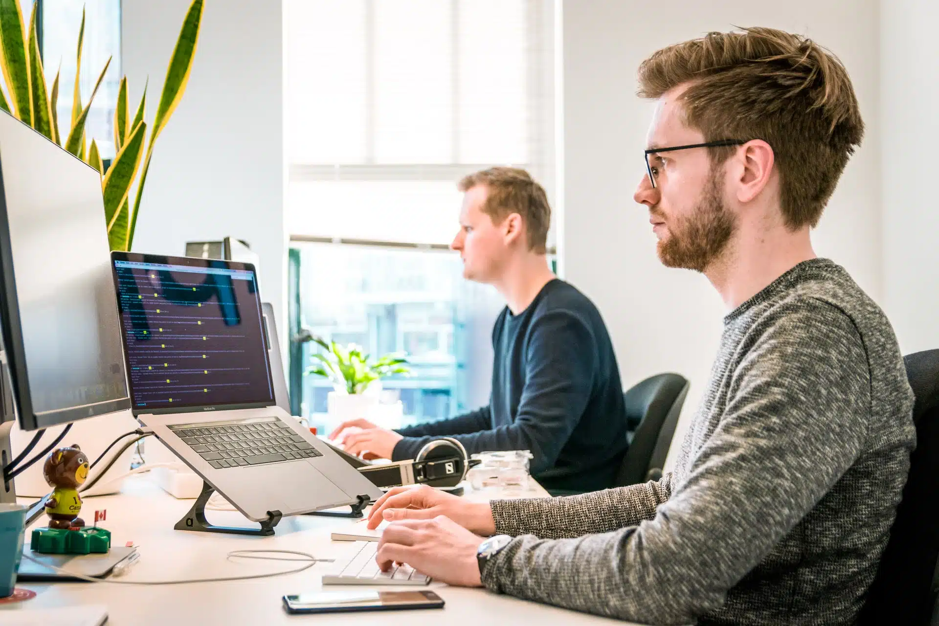 Our team working with your project